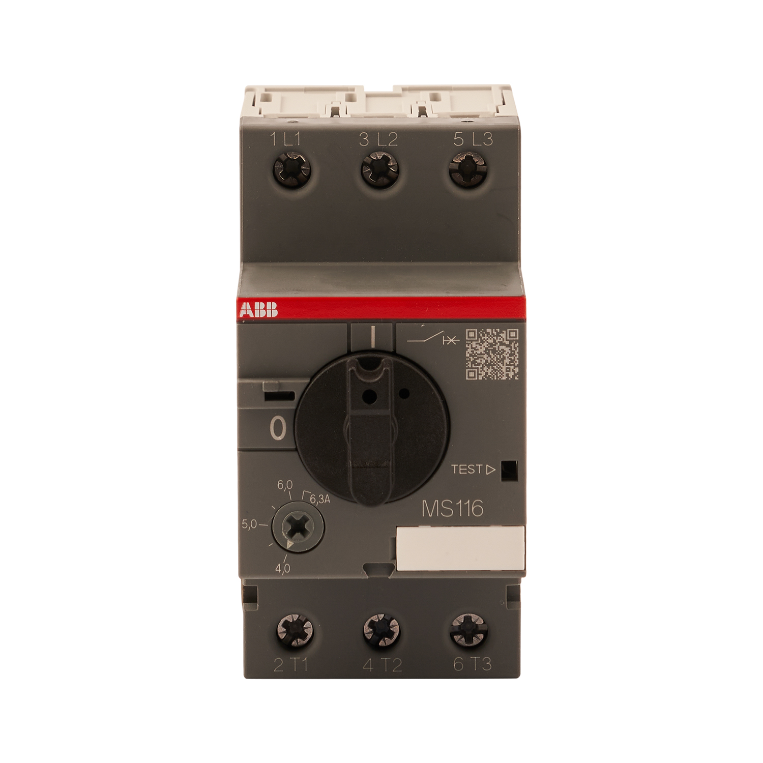Автоматический выключатель защиты двигателя 6,3А 50кА MS116-6.3 ABB 